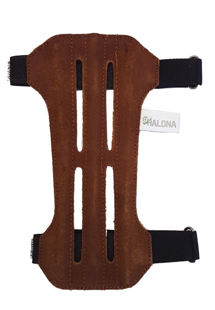 Armguards for archery, black.bulls, ventilated leather, forearm guards